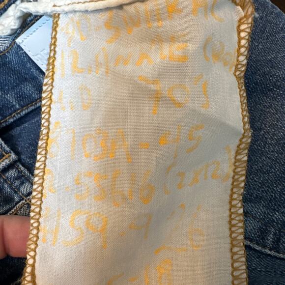 RE/DONE 70's High Rise Ankle Crop Jeans Size 26 NWOT Sample Piece - Picture 9 of 11